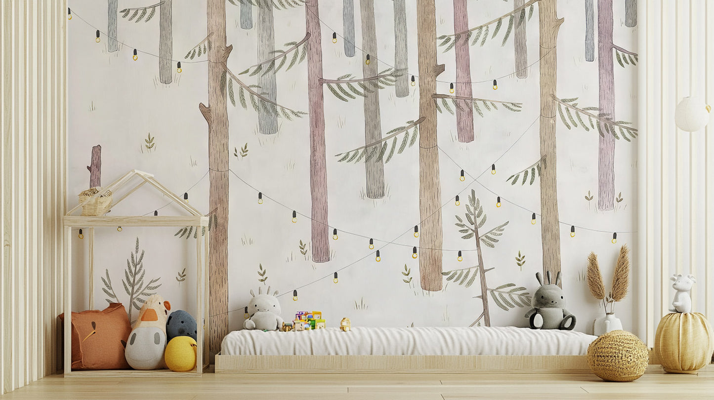 Fairy Tale Timber Glow Mural