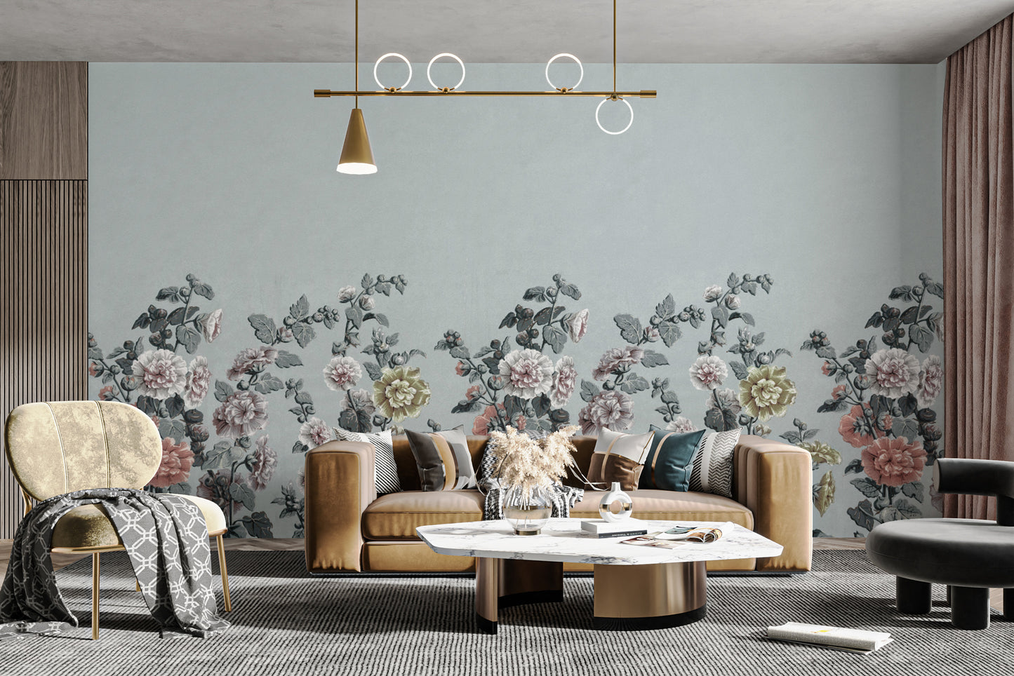 Classic botanical wallpaper for stylish home décor
