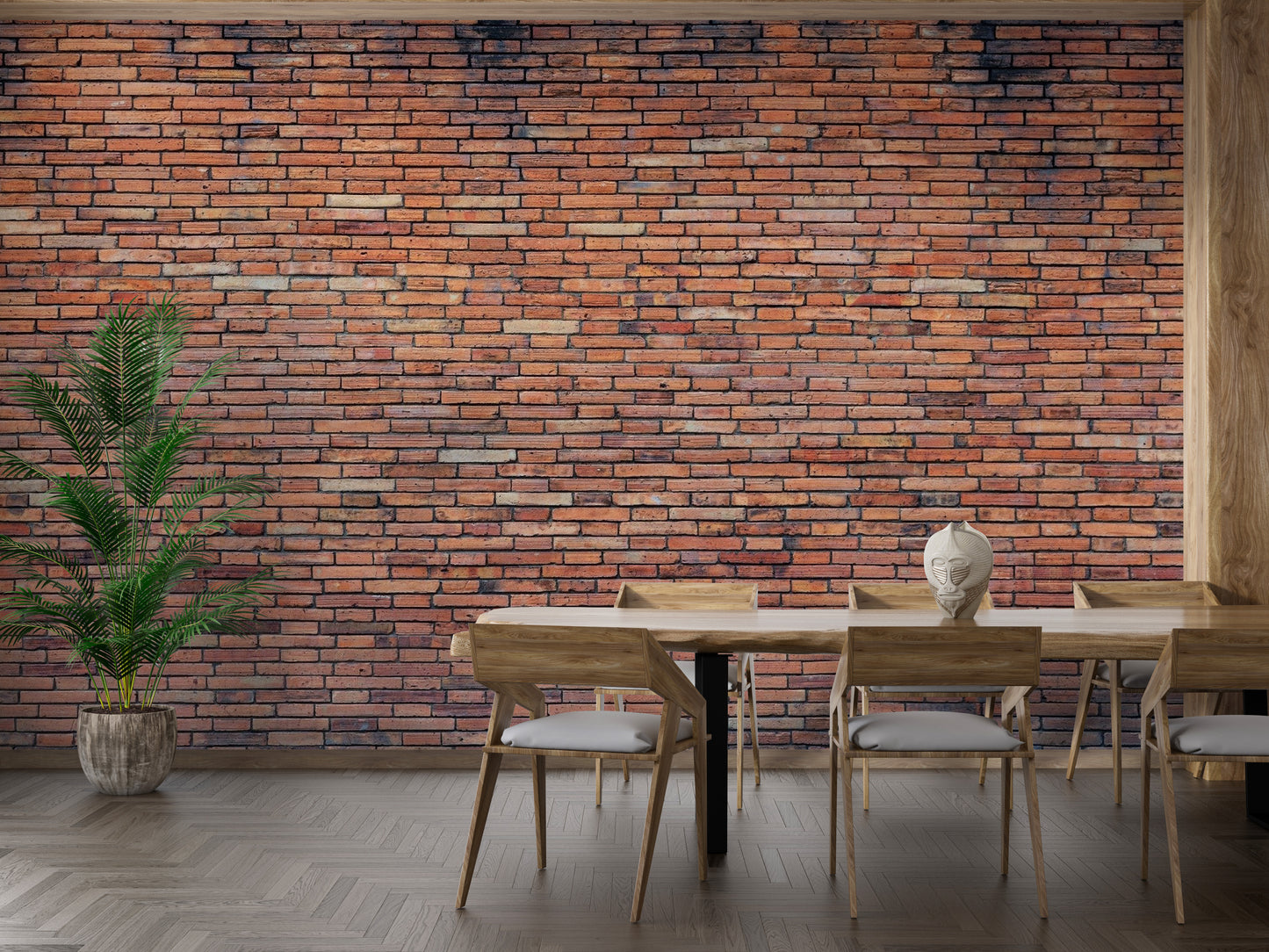 Red Brick Wallpaper Mural - Giffywalls