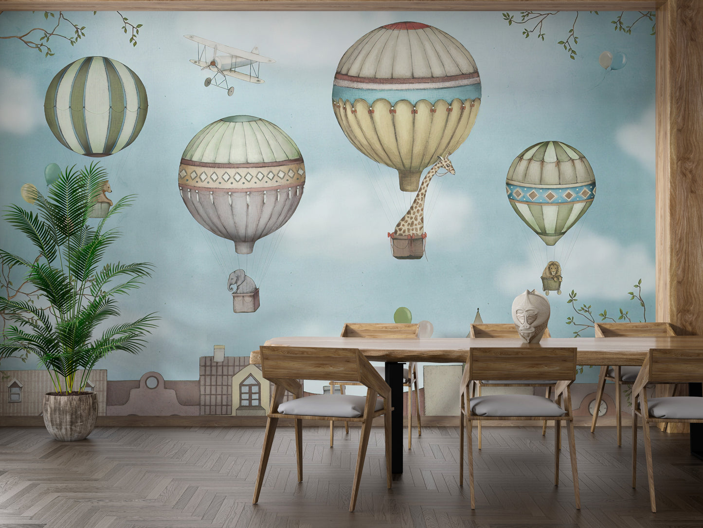 Kids Wonderland Balloons Wallpaper Murals