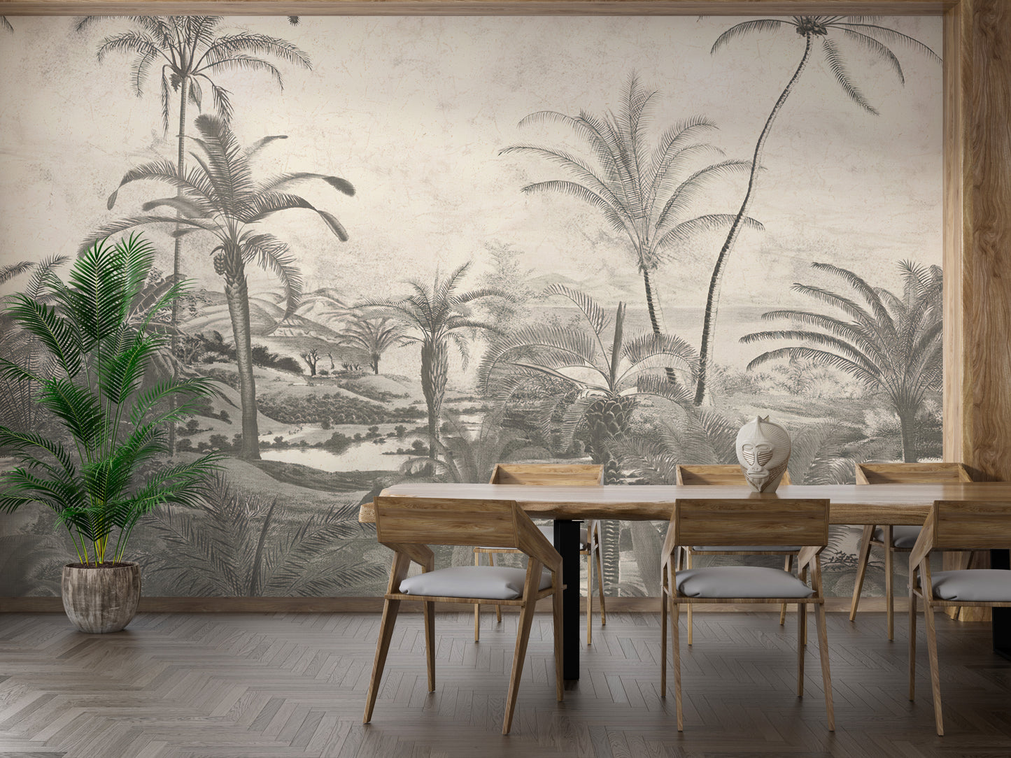 Wild Jungle Trees Wallpaper Murals