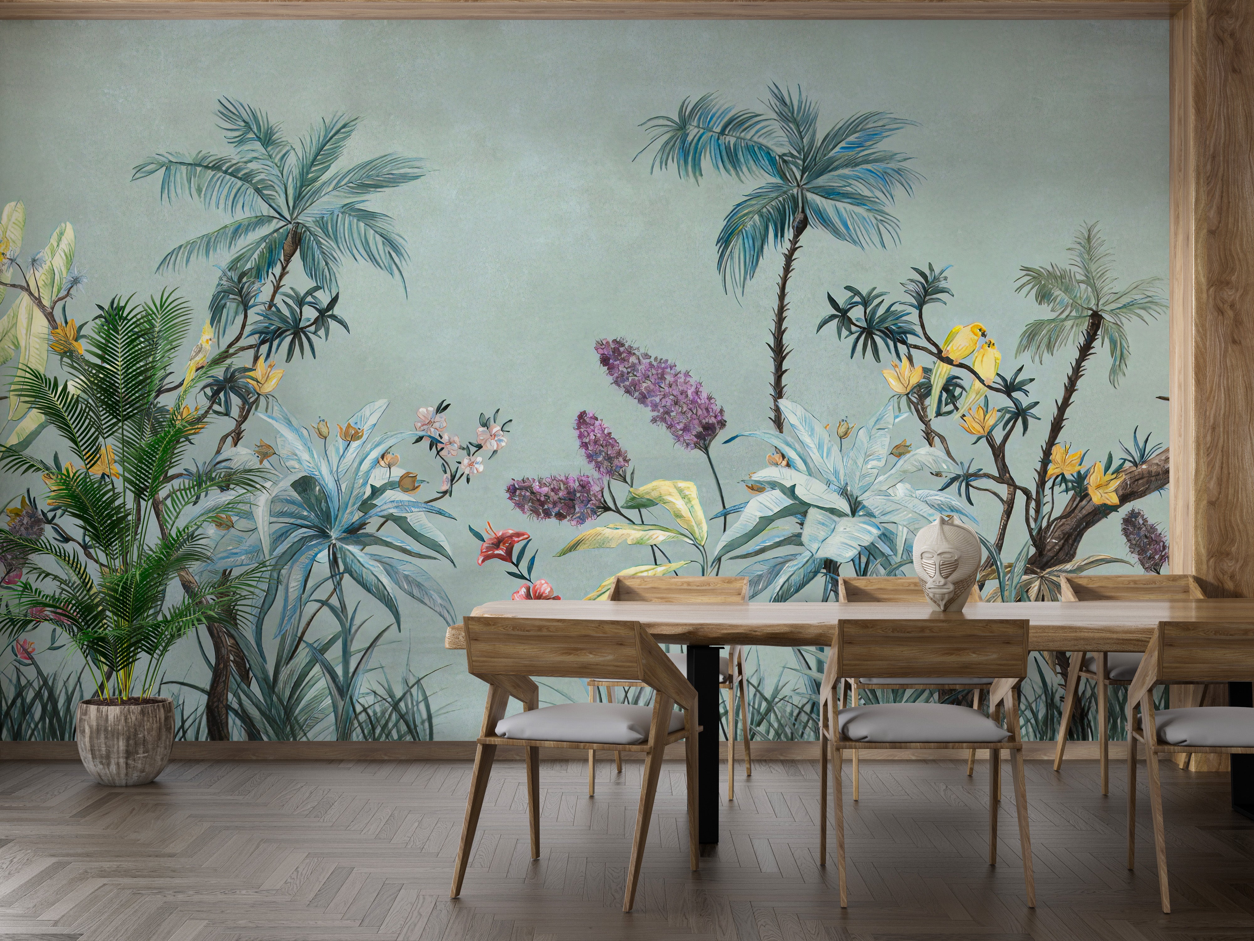 Designer Colorful Flowers design Wallpaper Murals - Giffywalls