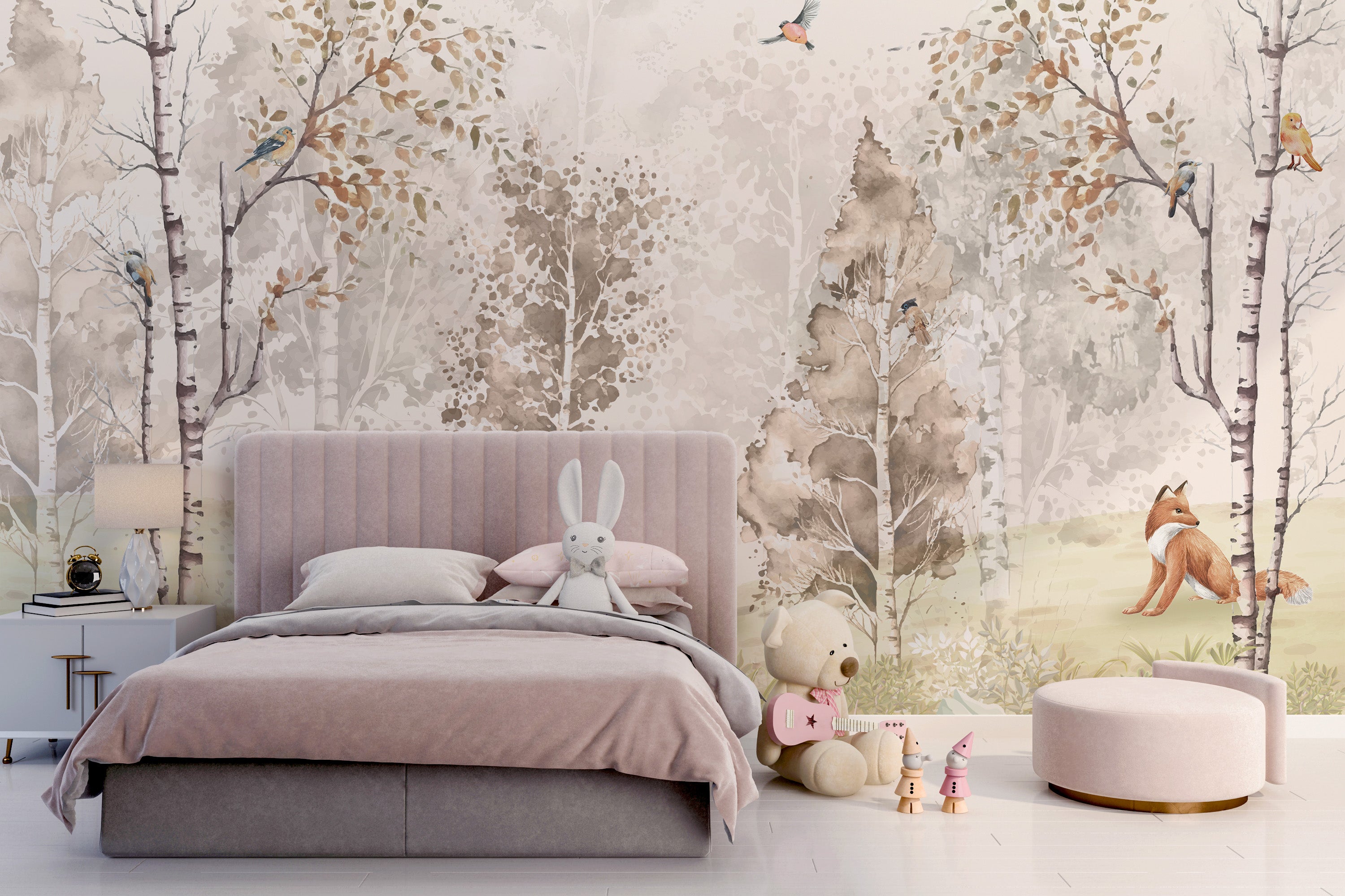 Magical Menagerie wallpaper for kids' rooms