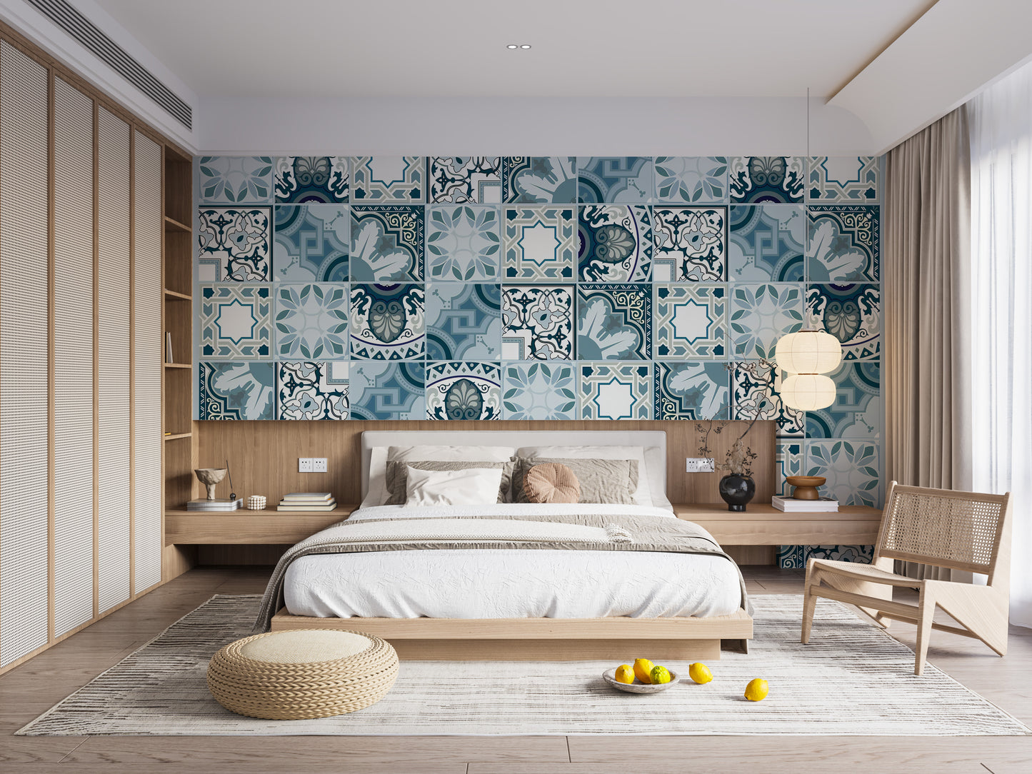 Marine Mosaic Wallpaper Murals