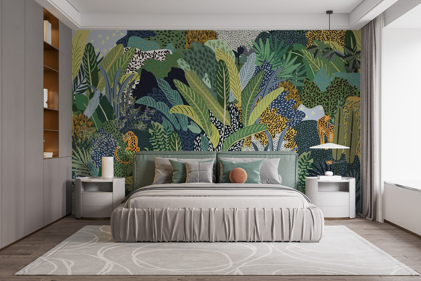 Hidden Jungle Cat Wallpaper Mural