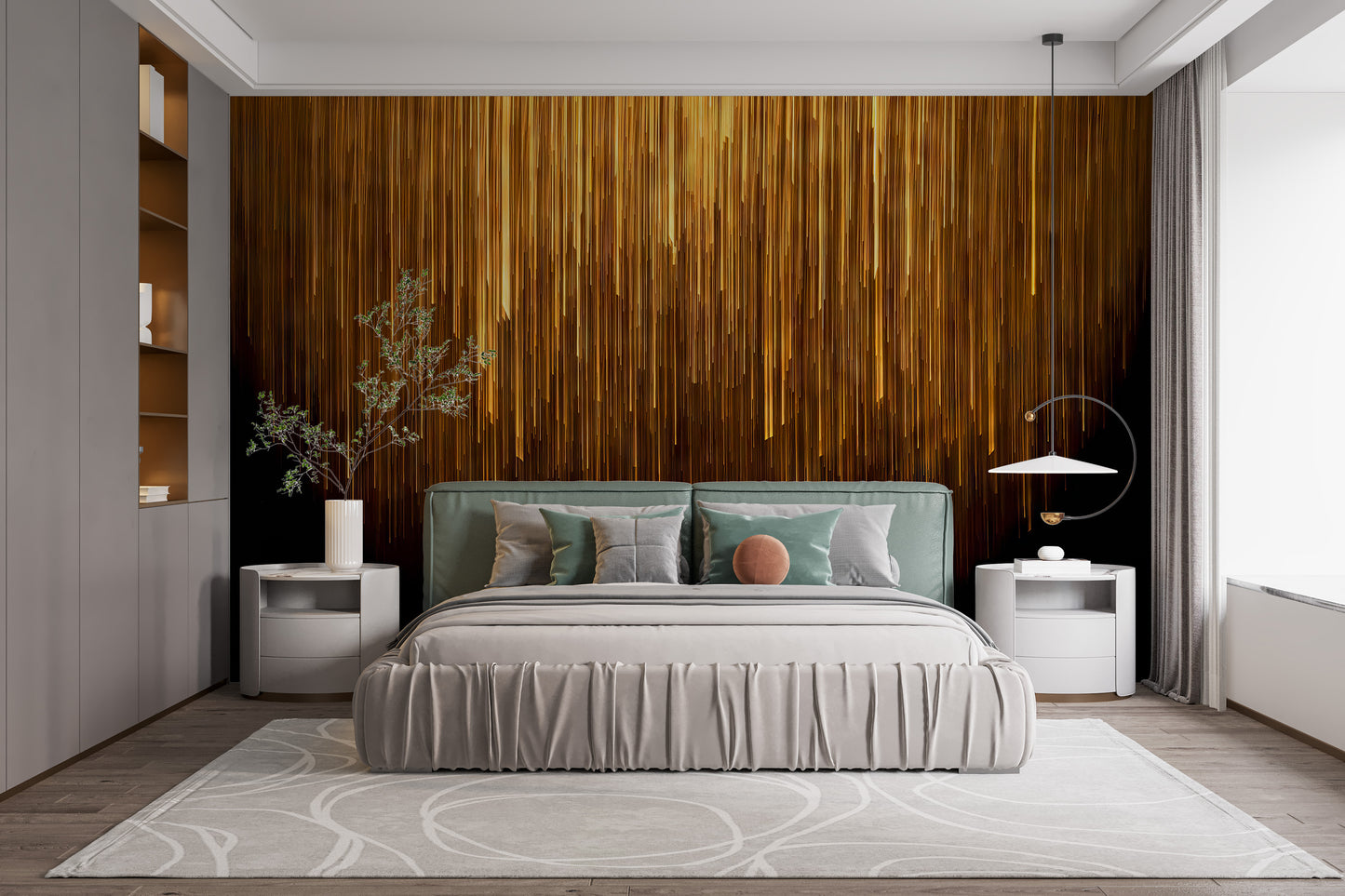 Luxury Gold 3D Wall Mural