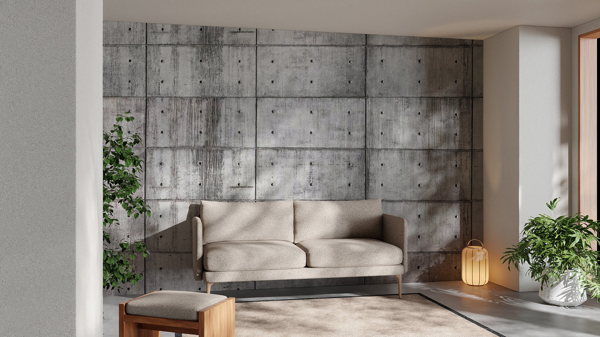 Raw Concrete Mural Wallpaper