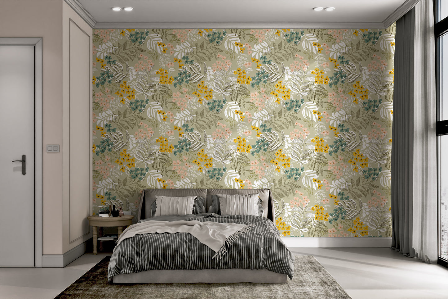 Lush Botanical Harmony Wallpaper Mural
