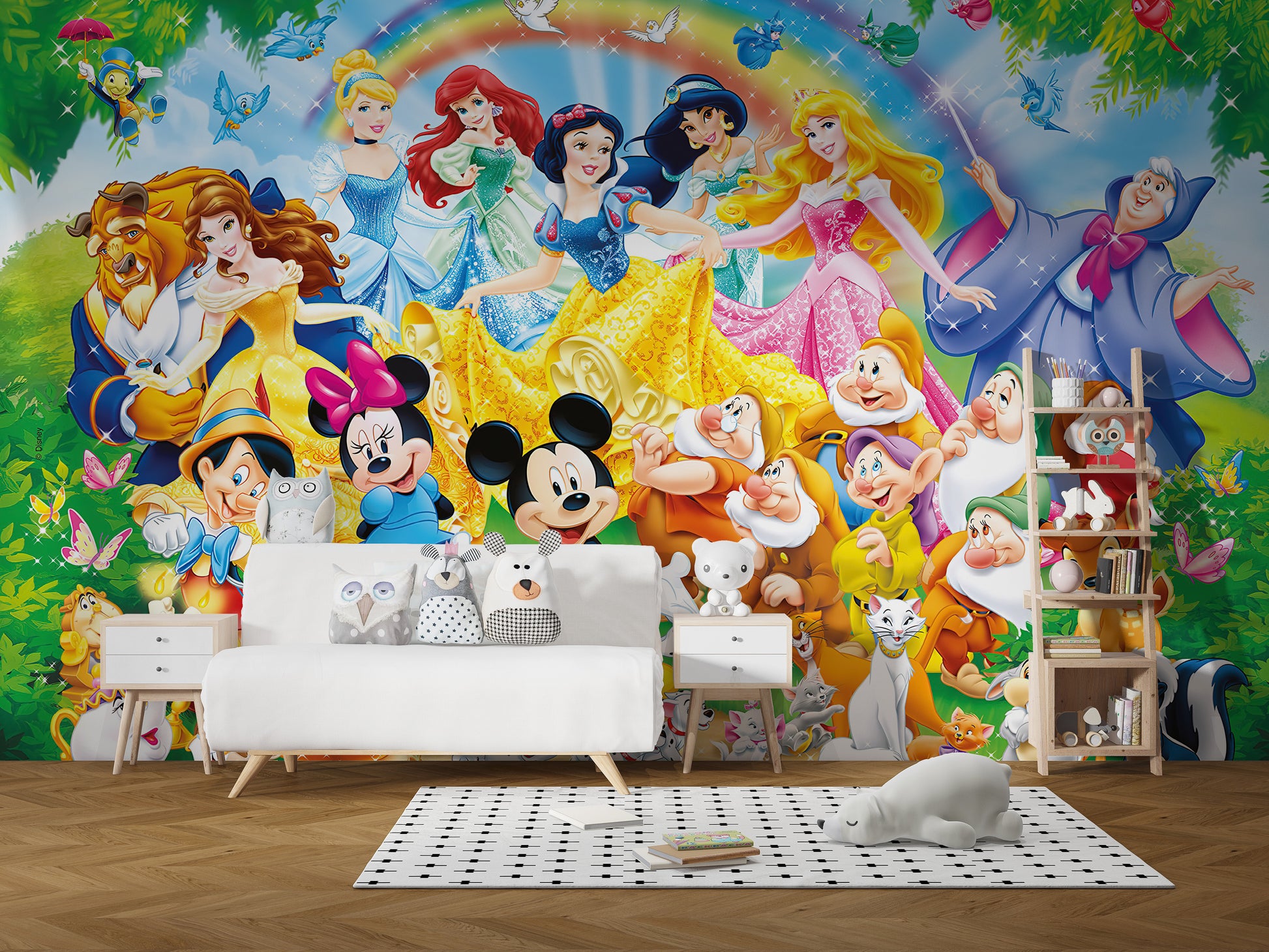 Disney wall mural with a majestic animated dynasty design
