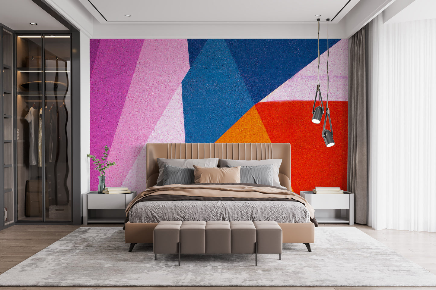 Urban Spectrum Colourful Abstract Wall Mural