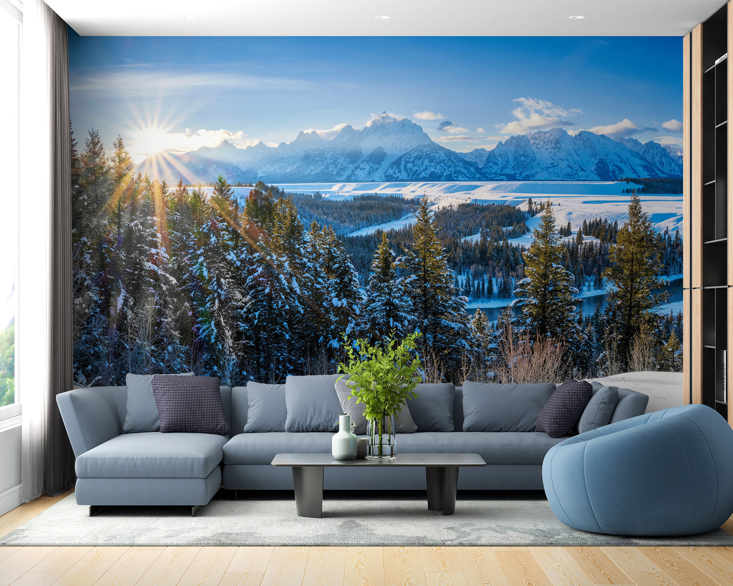 Wyoming Winter Wall Mural