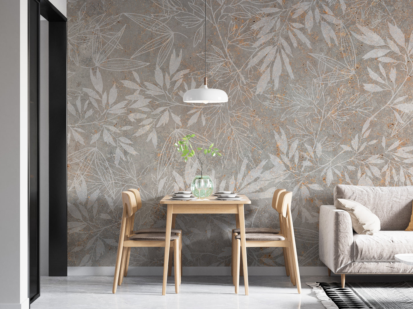 Vintage Floral Artwork Wallpaper Mural