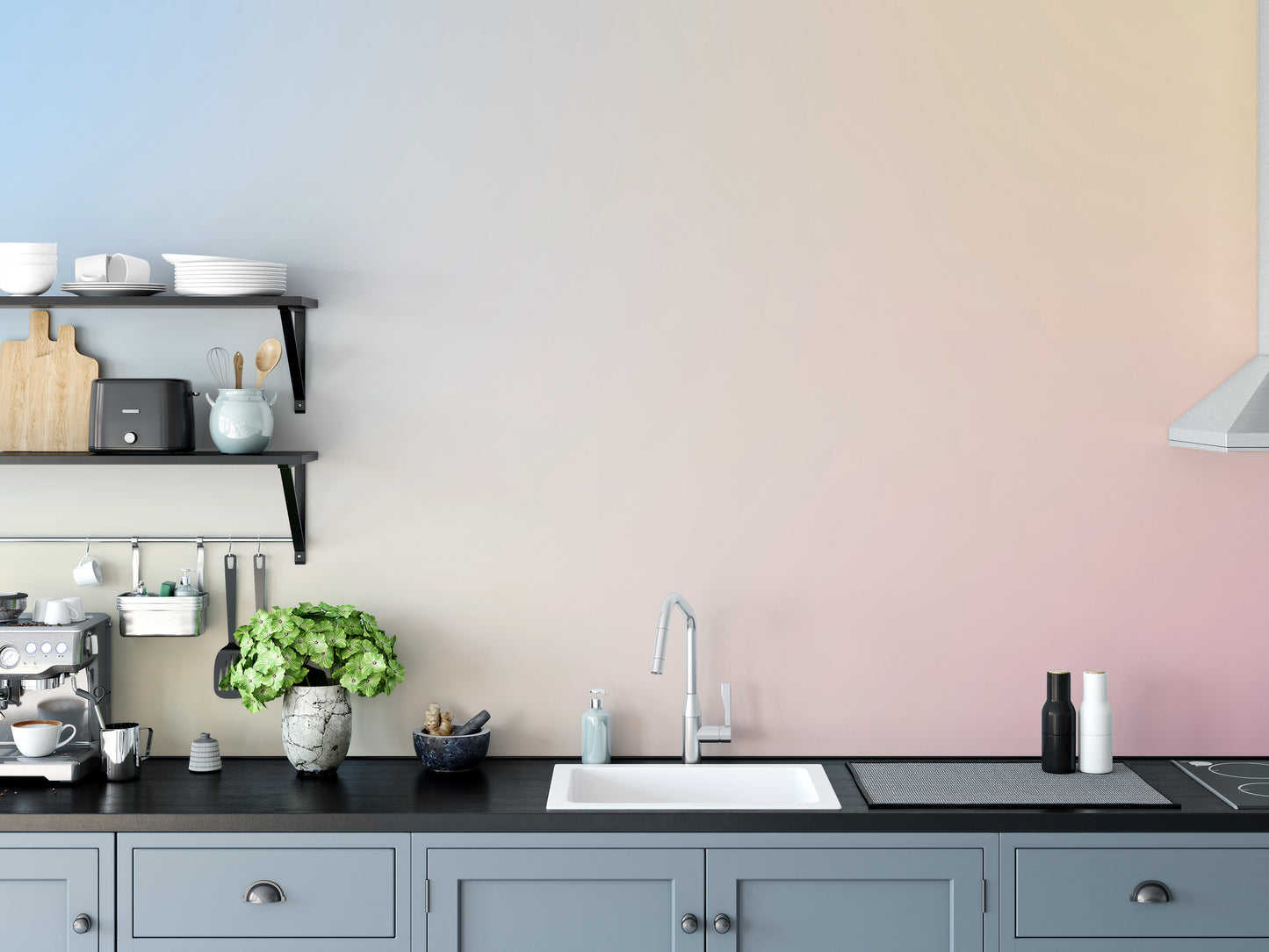 Pastel Gradient Dreamy Abstract Wall Mural