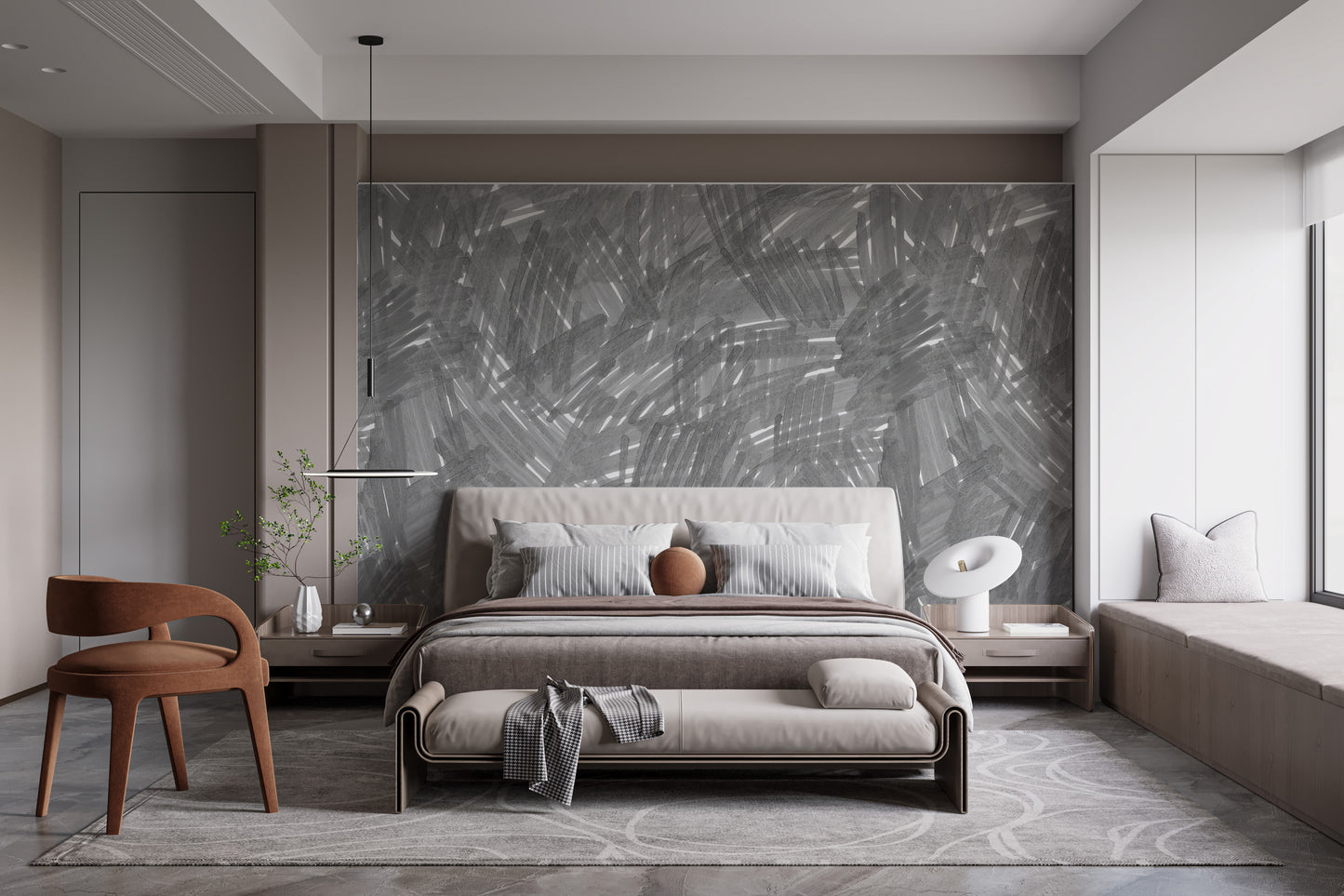 Modern artistic slate whispers wallpaper