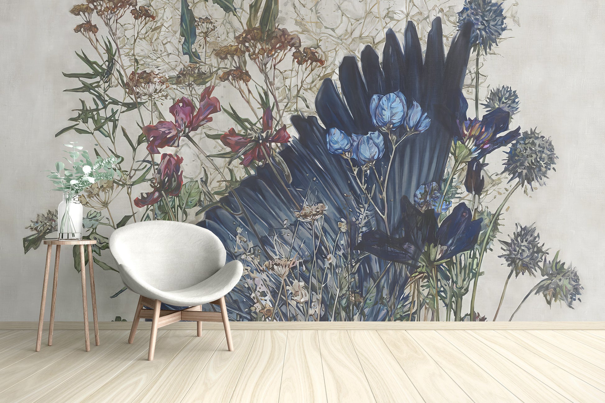 Dusk Till Dawn Floral Wallpaper Mural