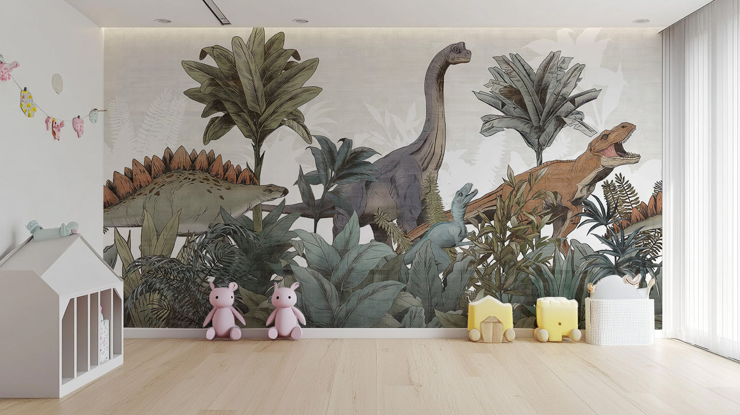 Jurassic Journey Wall Mural