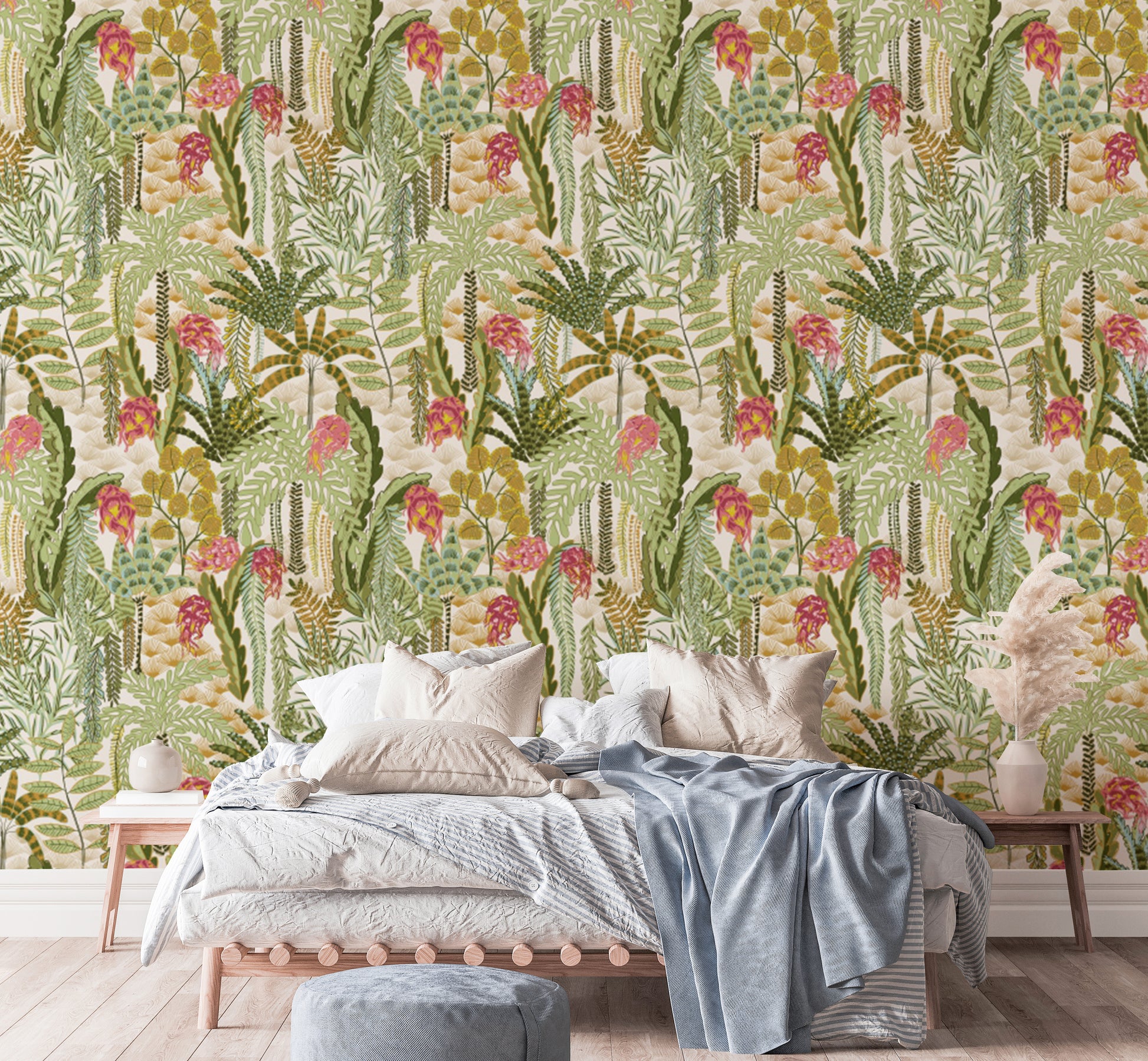 Modern Vibrant Jungle Canopy wallpaper for nature-inspired walls.
