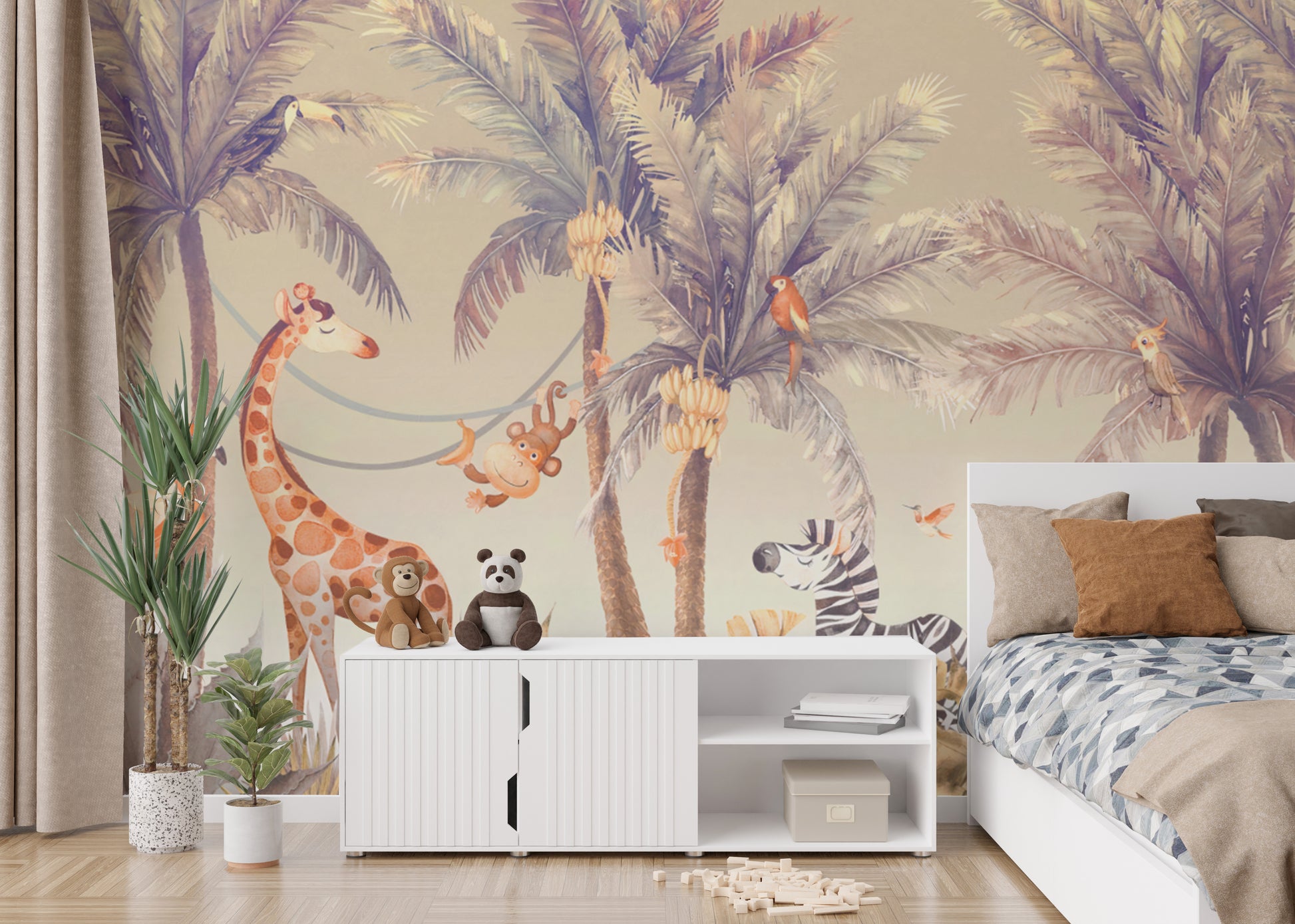 Tropical Forest Adventure Wall Mural
