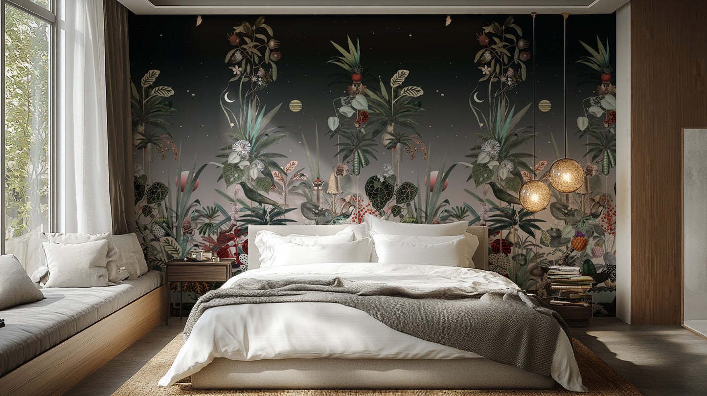 Midnight Botanic Wall Mural