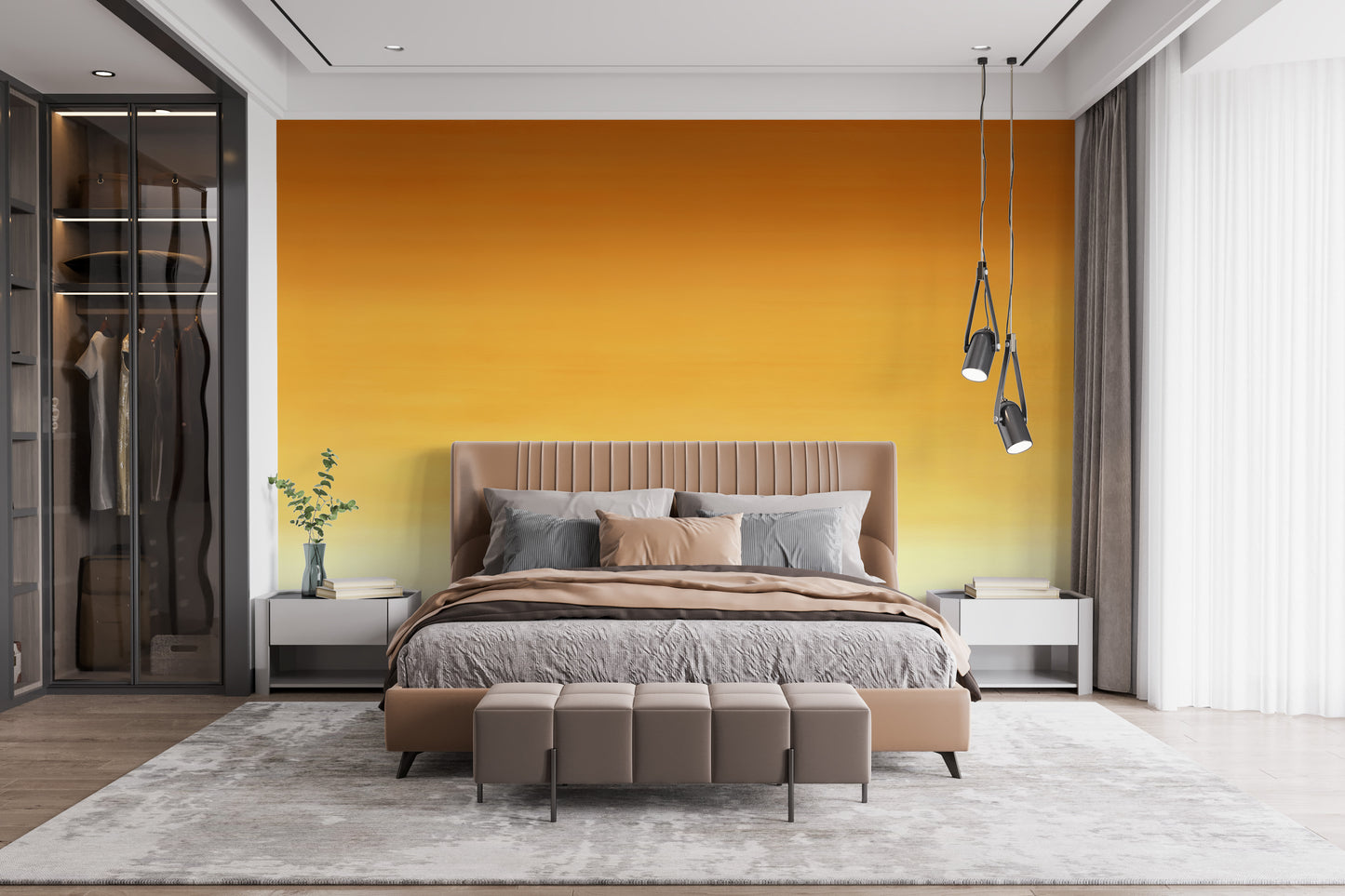 Honey Ombre Wallpaper Mural