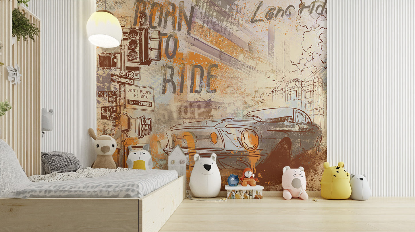 Mustang Mirage Wall Mural