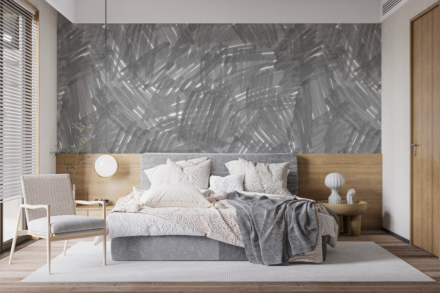 Slate Whispers Artistic Wallpaper Mural