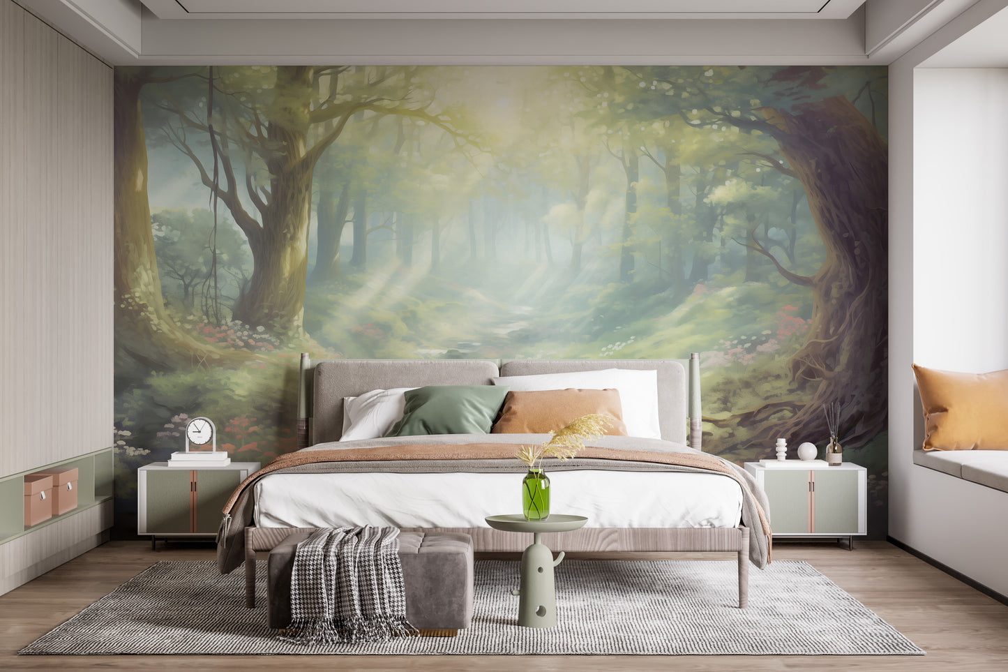 Sunset Forest Wallpaper Murals