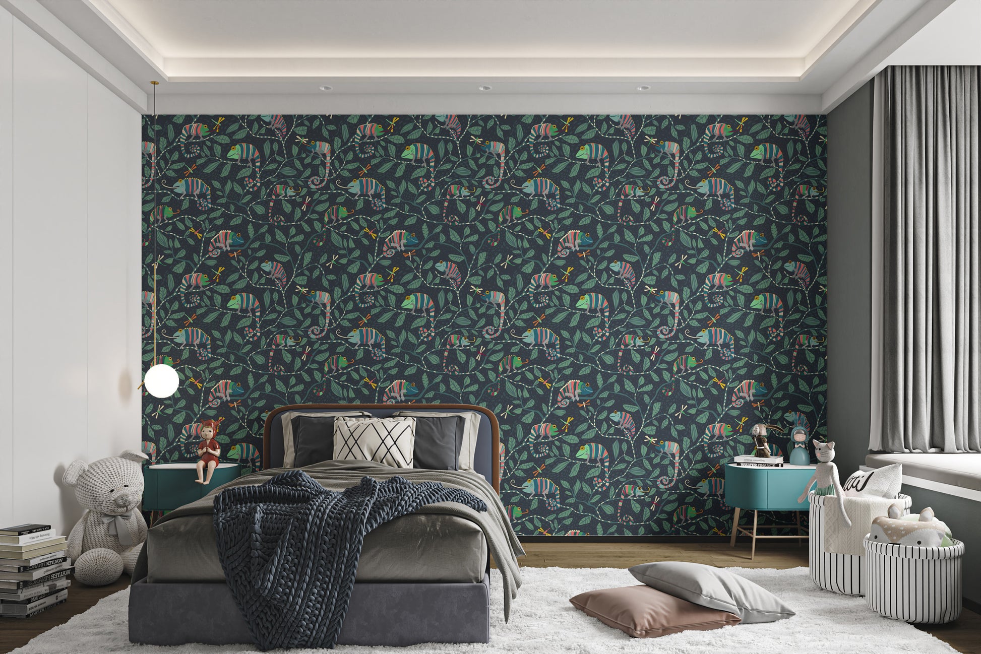 Chameleon Camouflage Chic Wallpaper Mural
