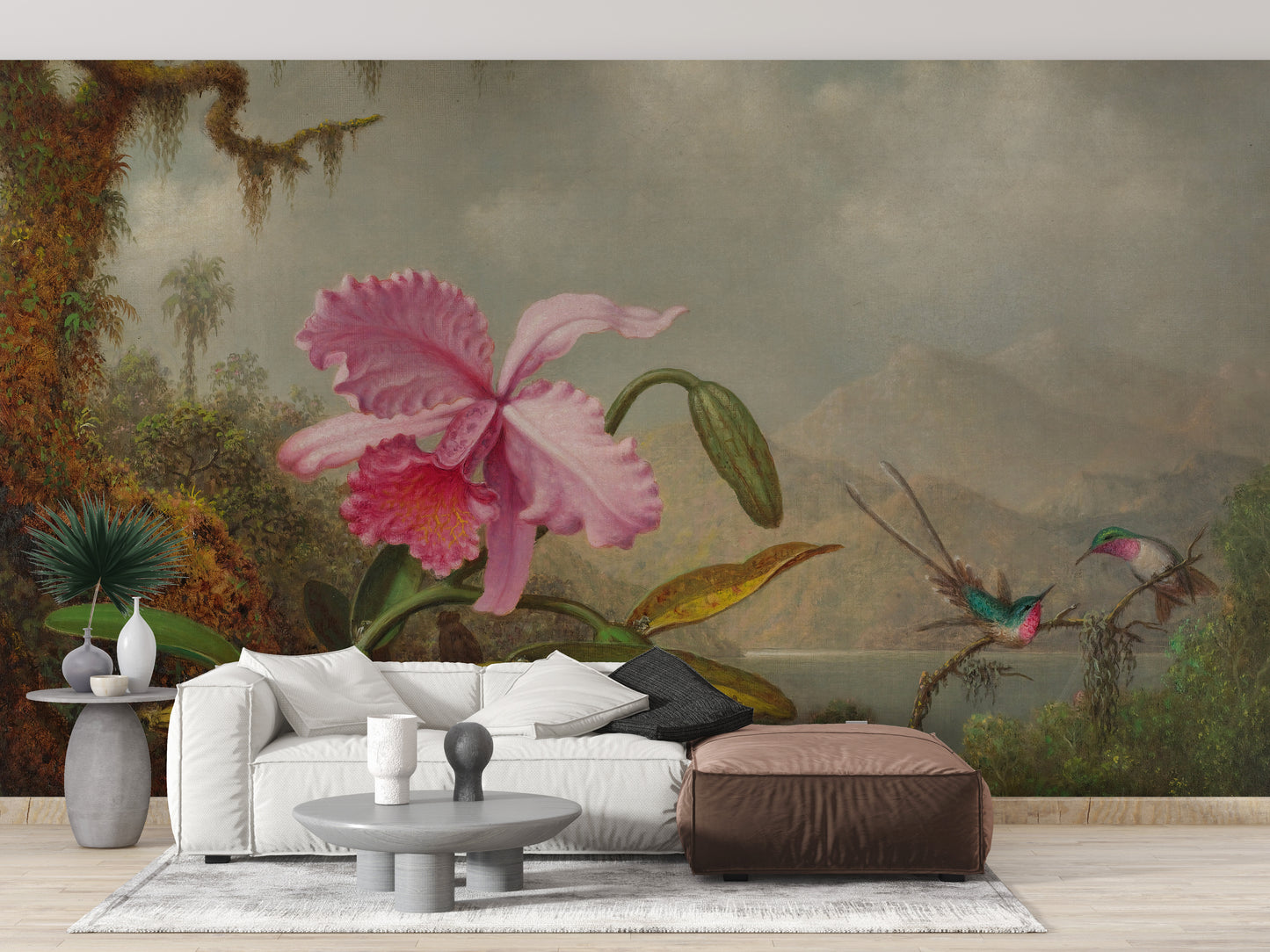 Pink Flower Wallpaper Mural