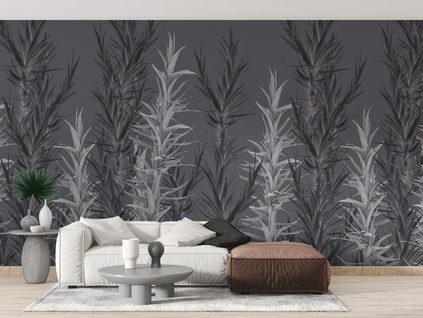 Grey Dracaena Wallpaper Murals - Giffywalls