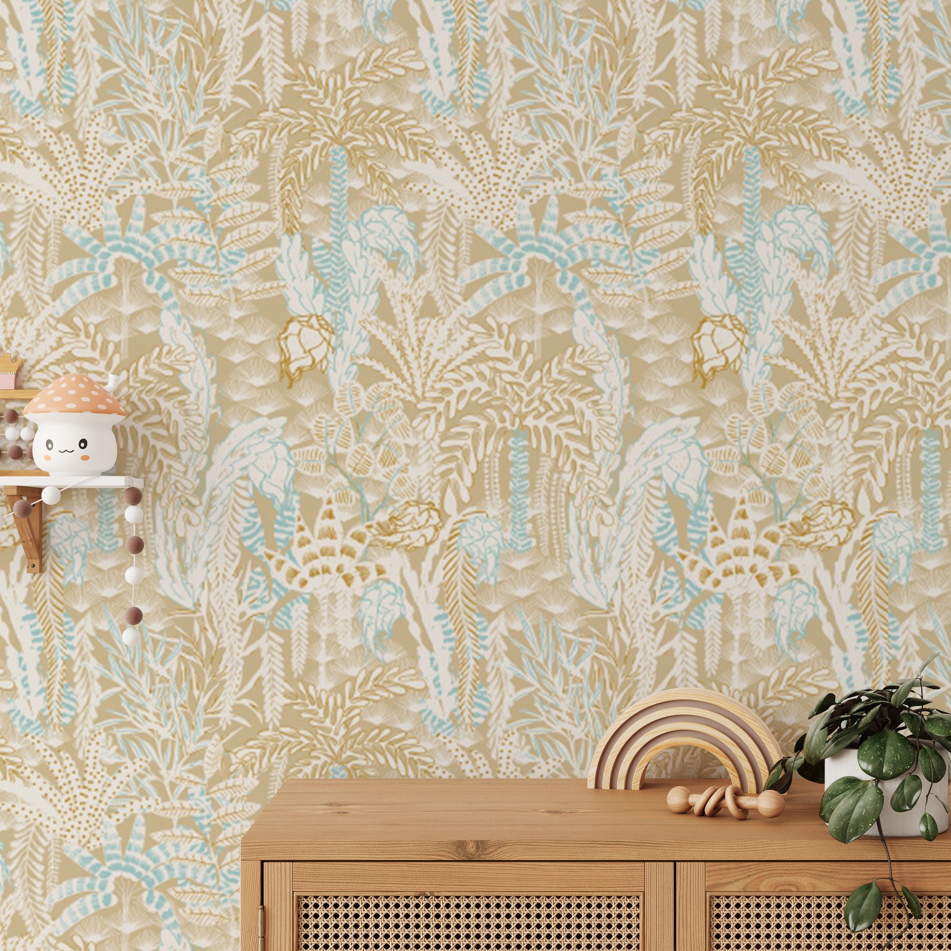 Coastal Sandy Shores wallpaper mural for a relaxing atmosphere.
