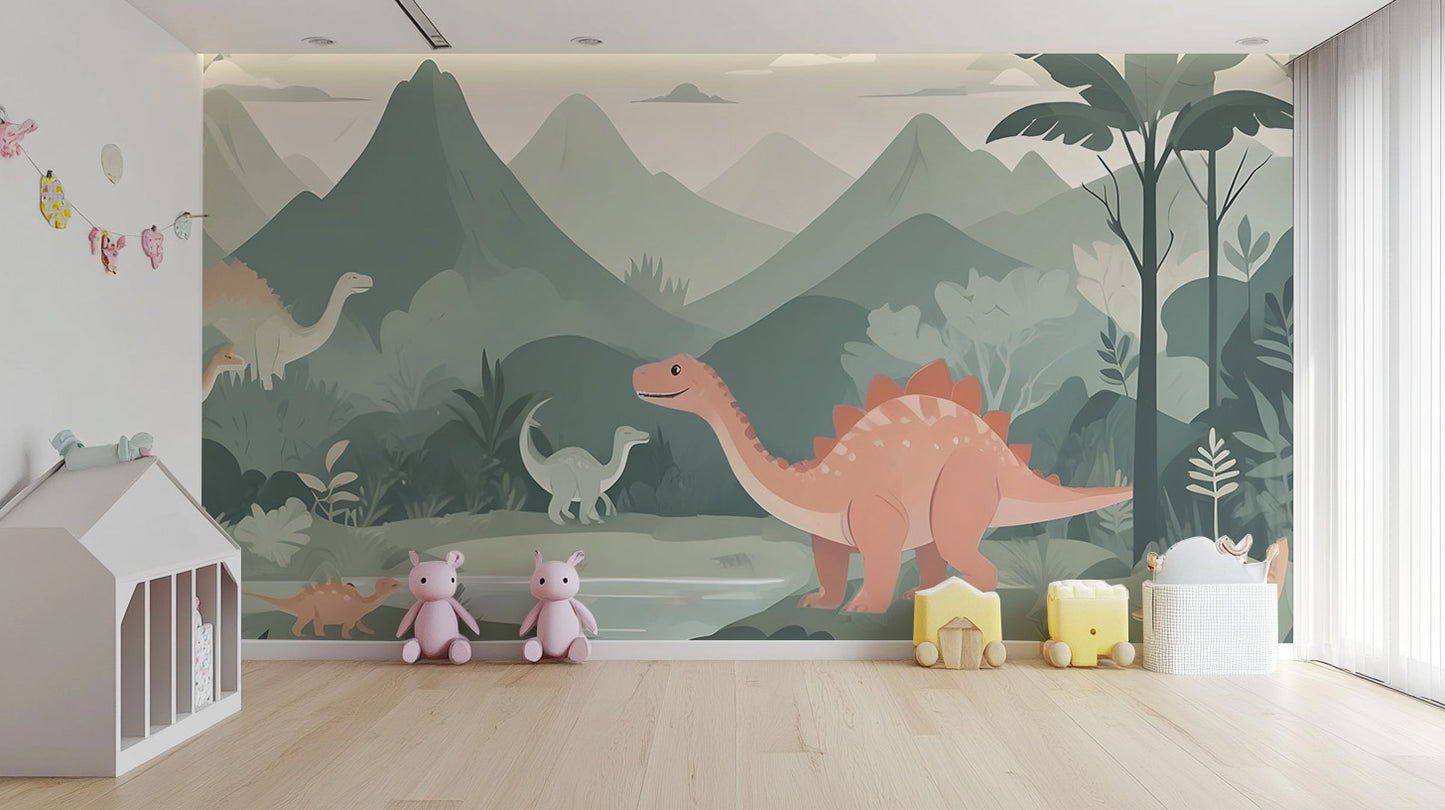 Kids Dinosaur Wallpaper Mural