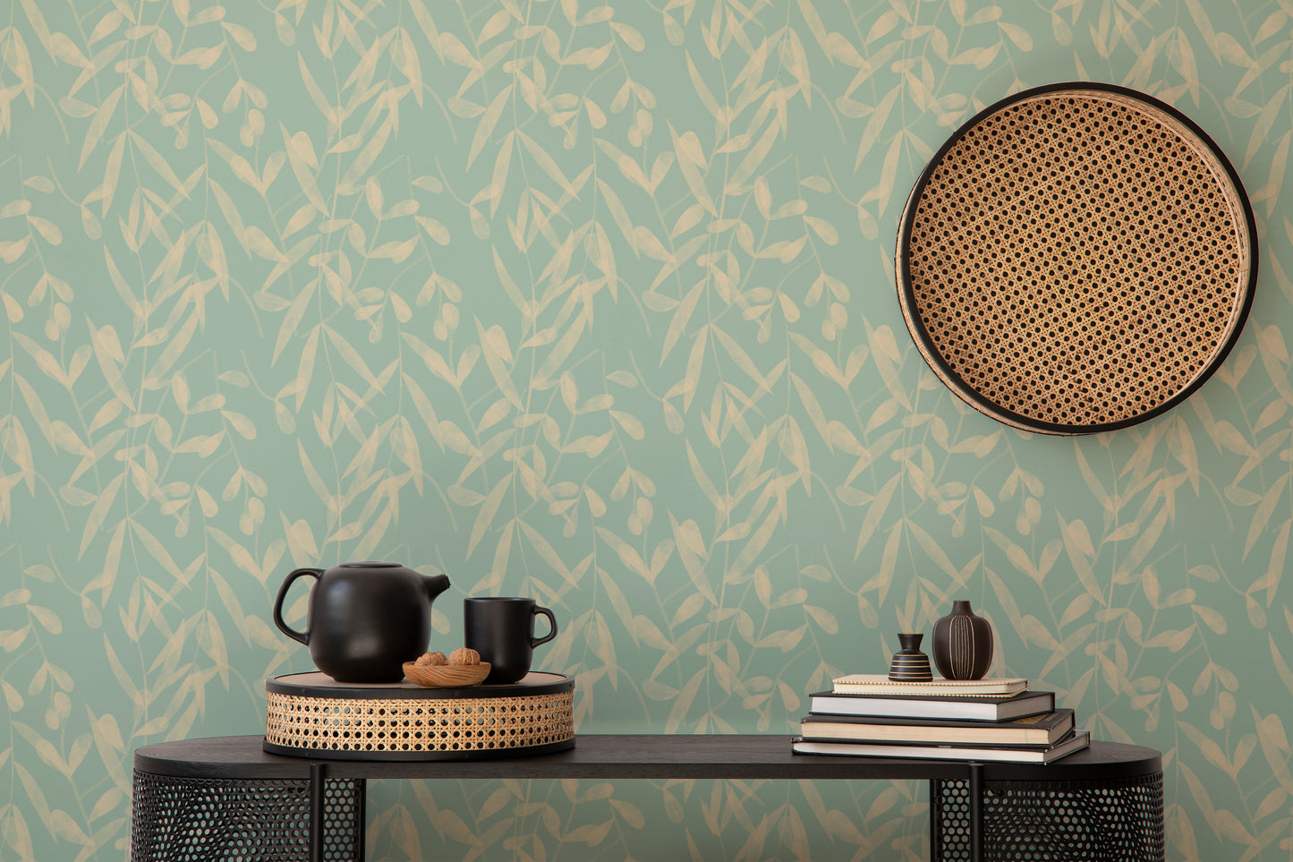 Sophisticated blue wallpaper for homes
