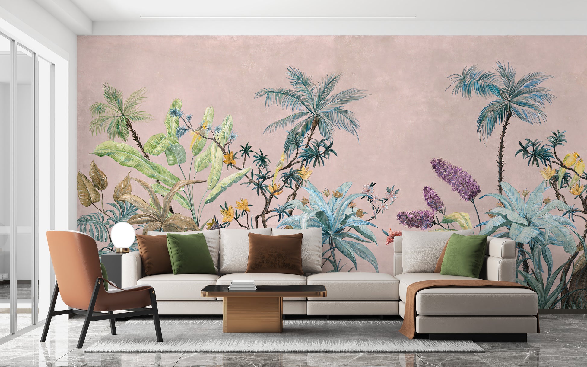 Boho Flowers Wallpaper Murals - Giffywalls