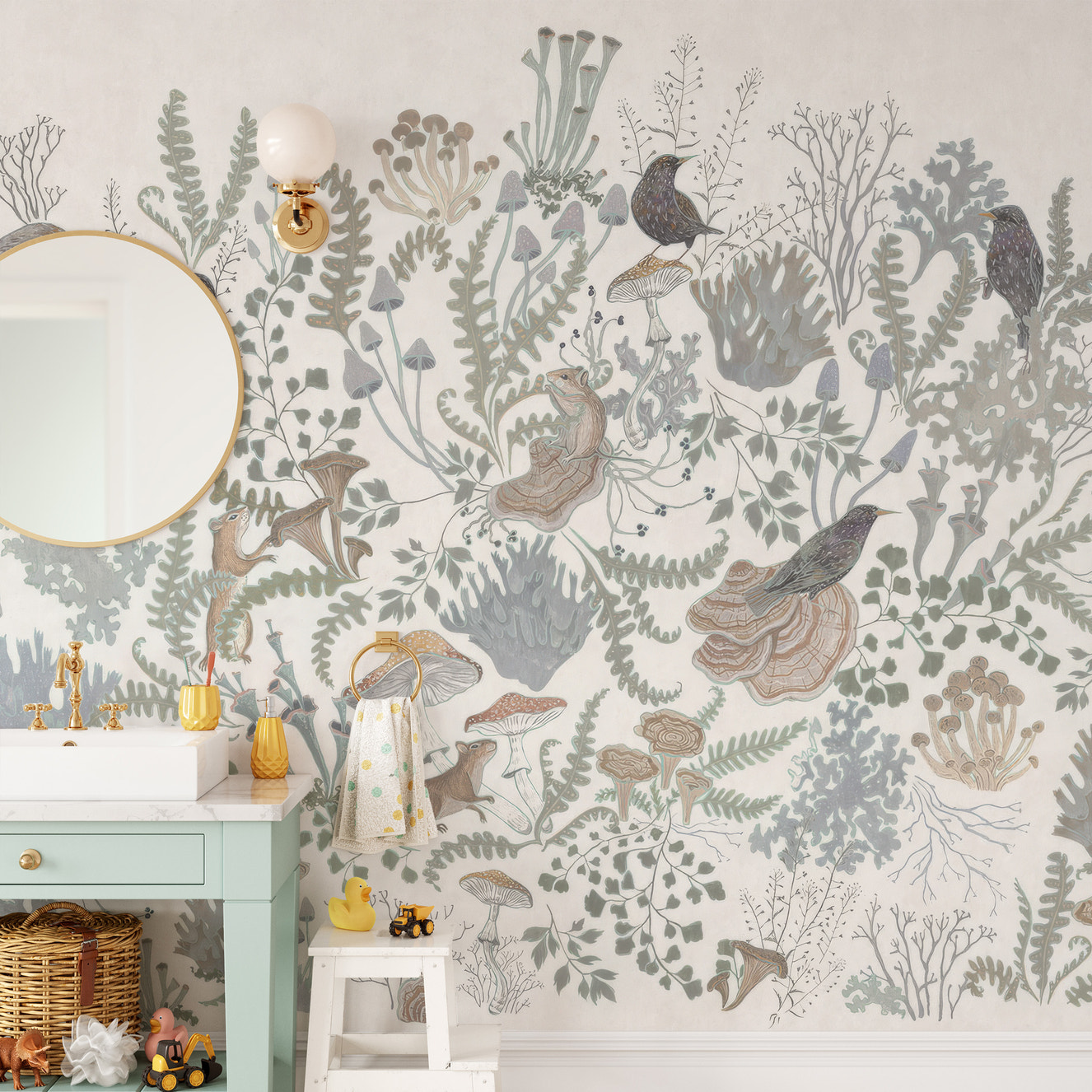 Woodland Harmony Fresco Wallpaper Mural