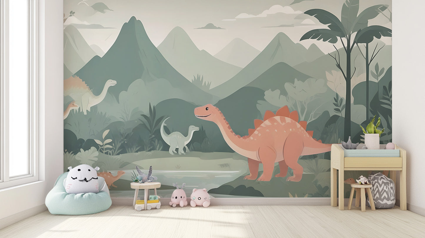 Kids Dinosaur Wallpaper Mural