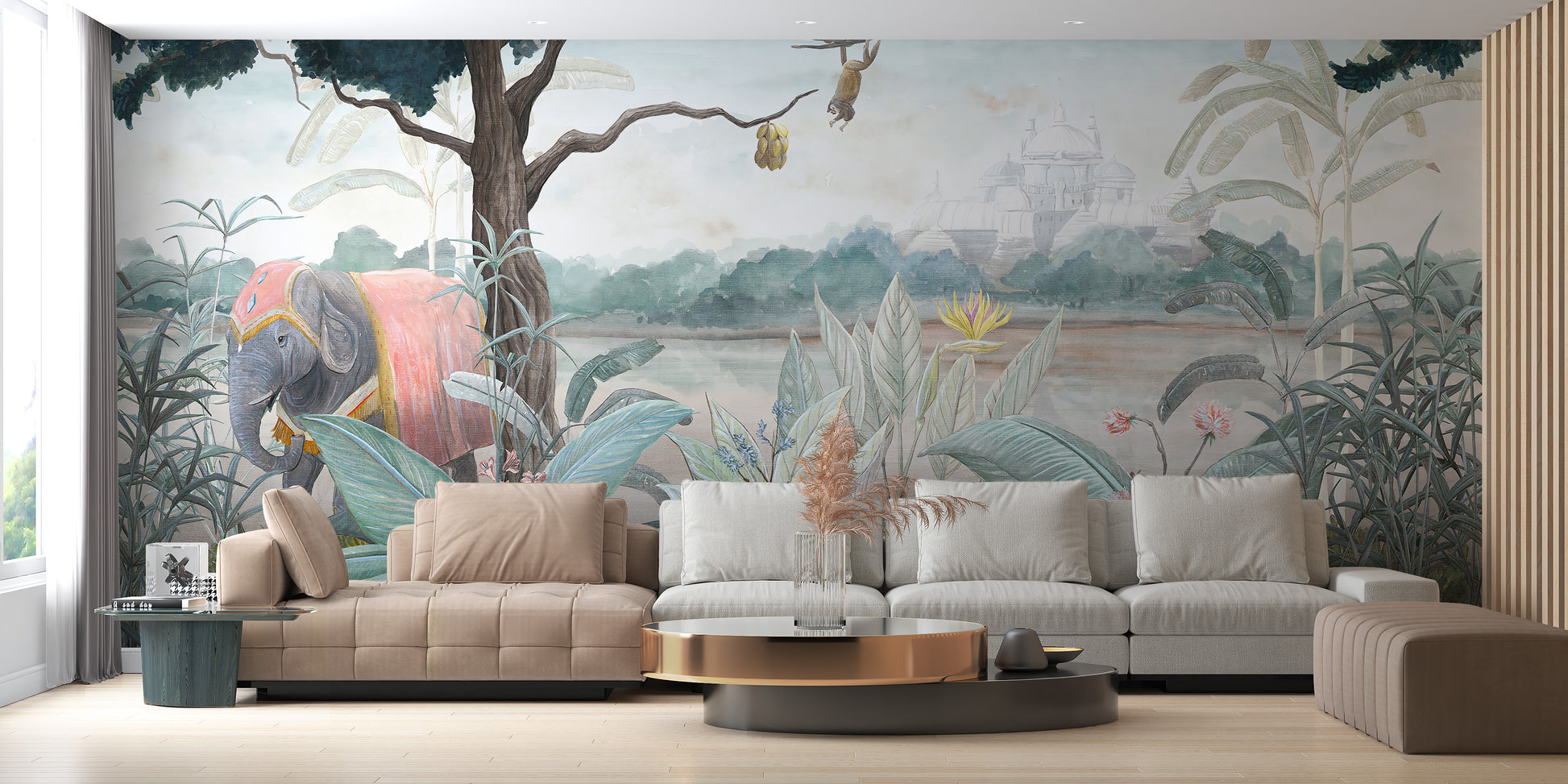 Royal Elephant Wallpaper Mural for Wall