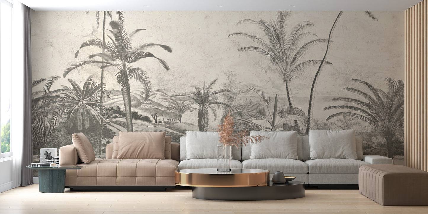 Wild Jungle Trees Wallpaper Murals