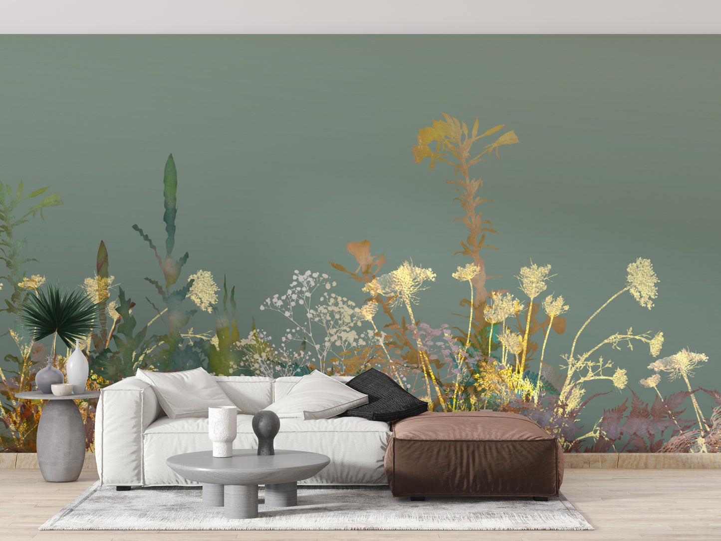 Wild Flower Design Art Wallpaper Murals - Giffywalls