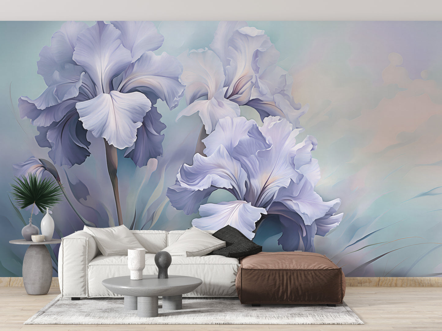 Wild Purple Iris Wallpaper Murals