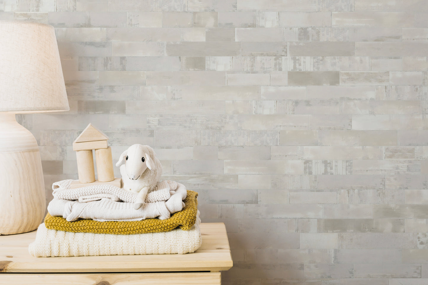 Beige Brick Textured Wallpaper Mural - Giffywalls