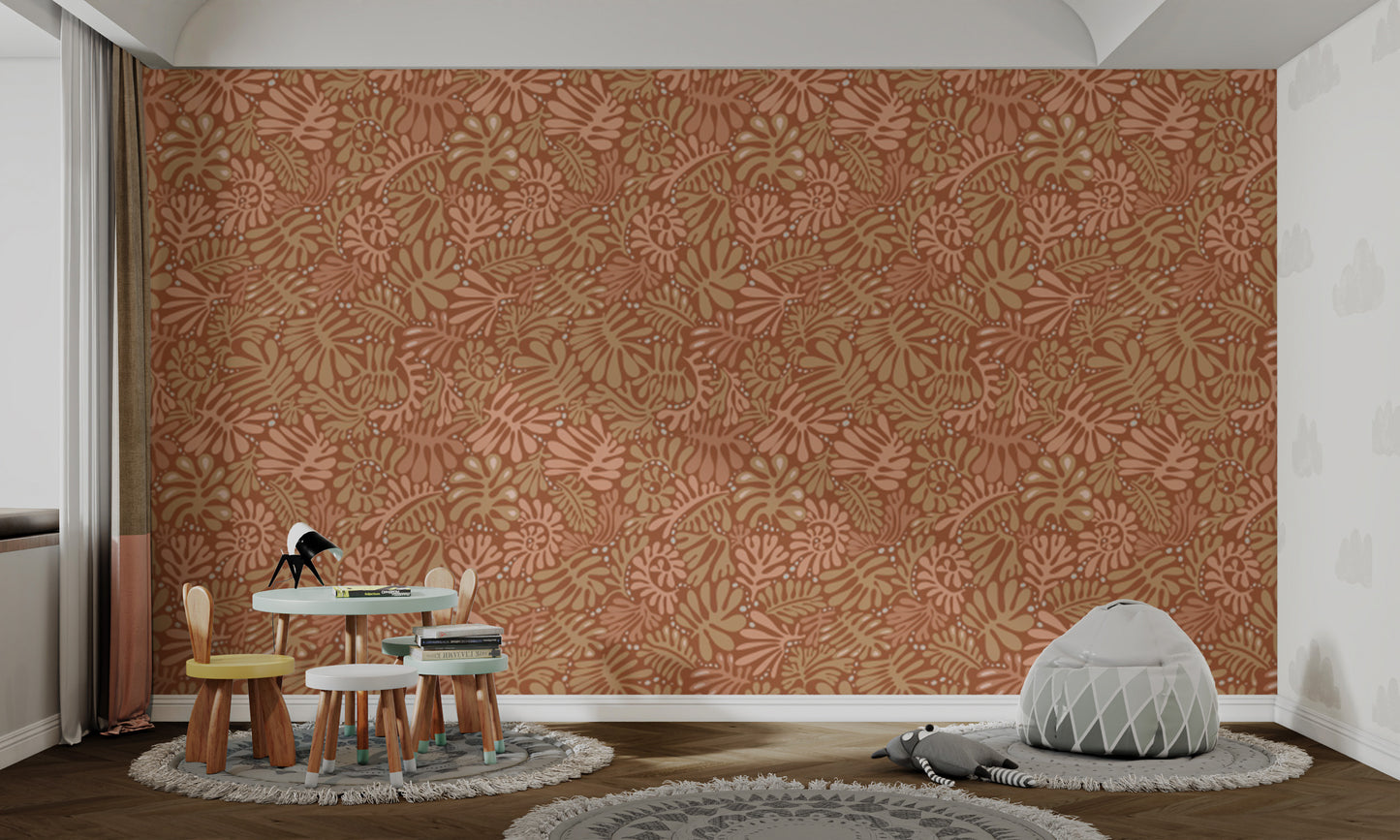 Stylish Matisse leaf wallpaper for cozy interiors