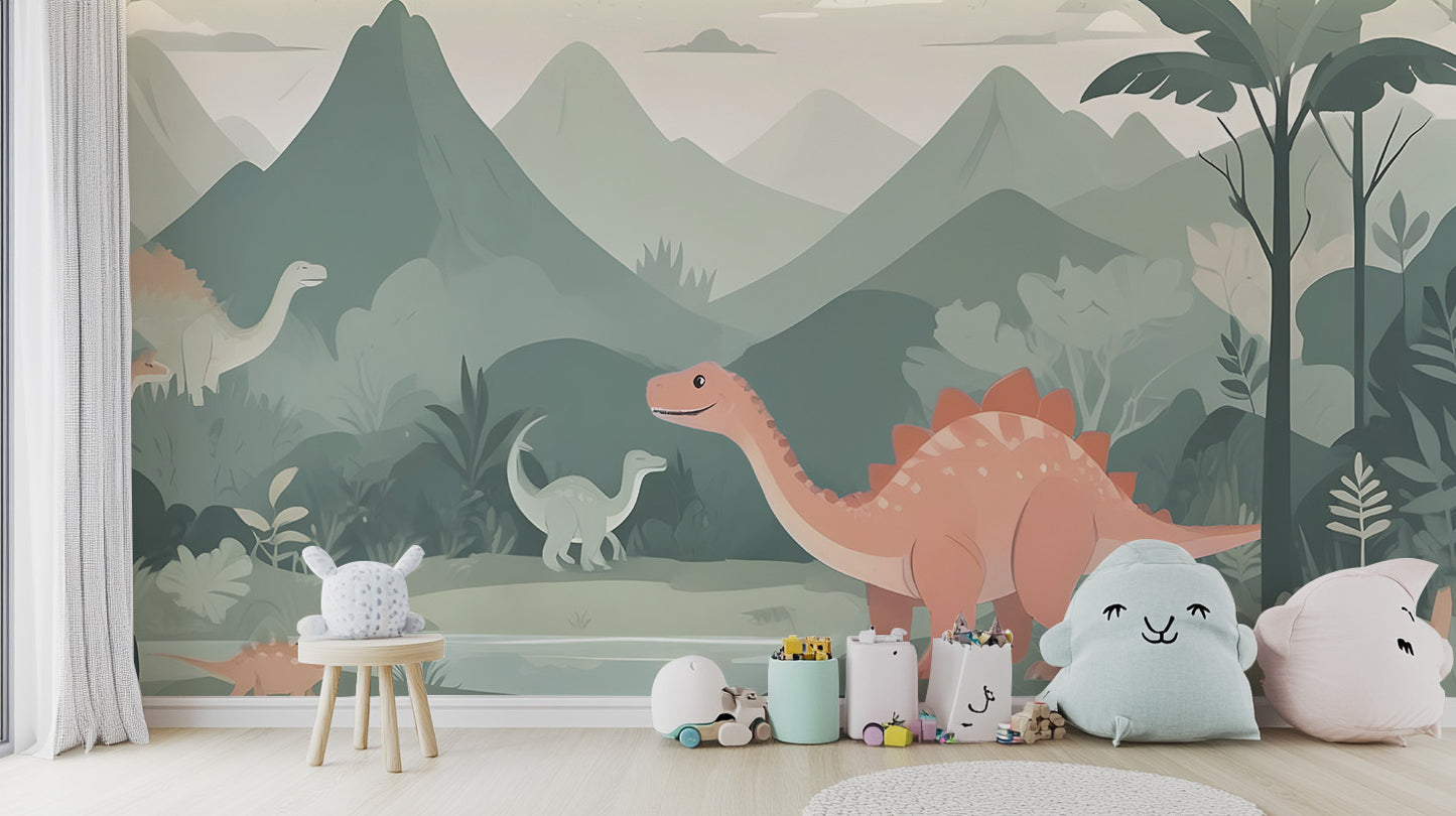 Kids Dinosaur Wallpaper Mural