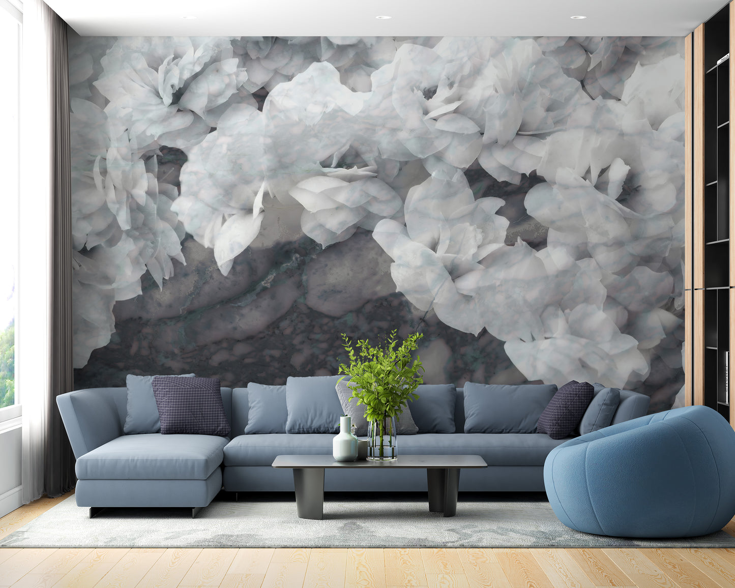 White Orchids Wallpaper Murals - Giffywalls