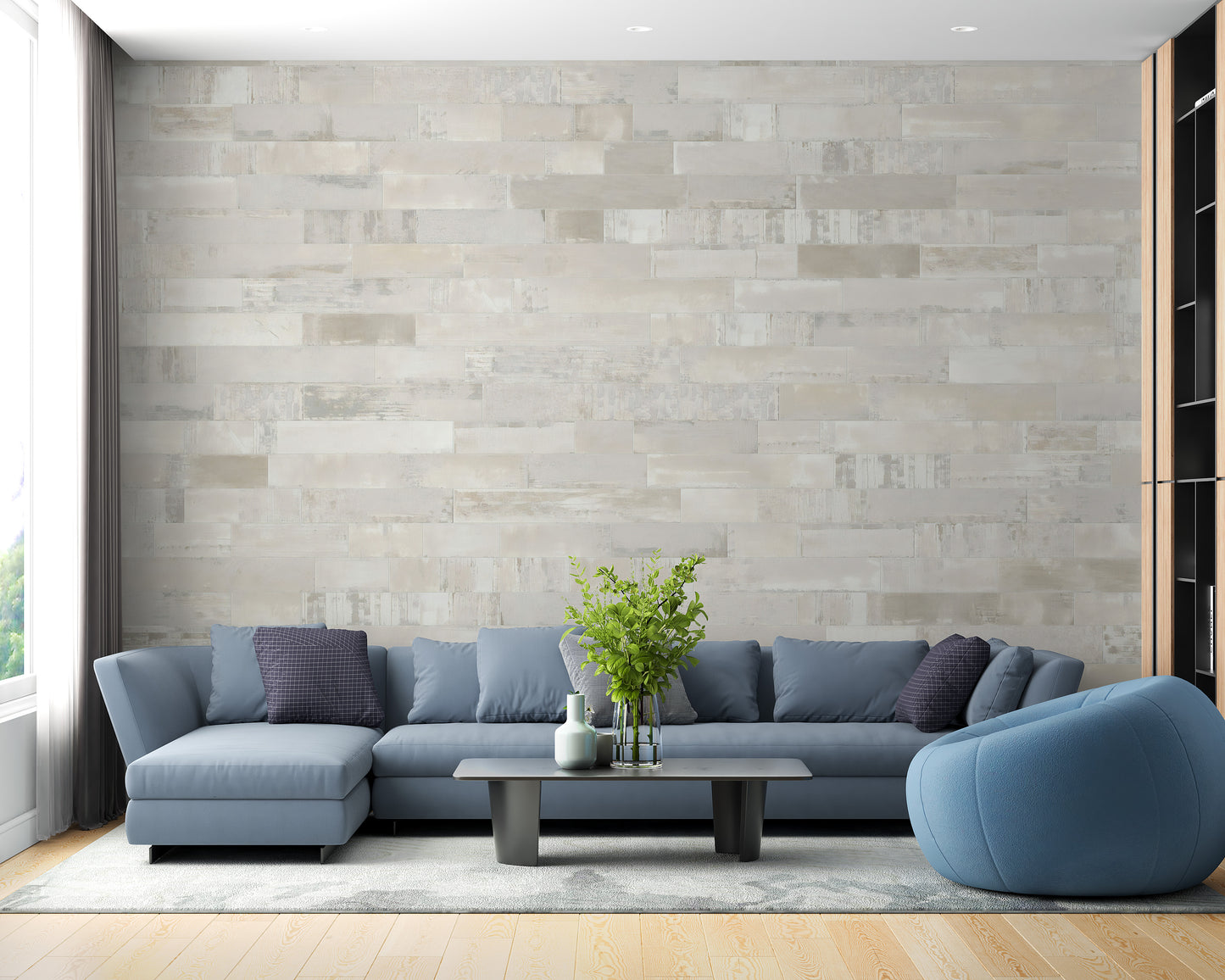 Beige Brick Textured Wallpaper Mural - Giffywalls