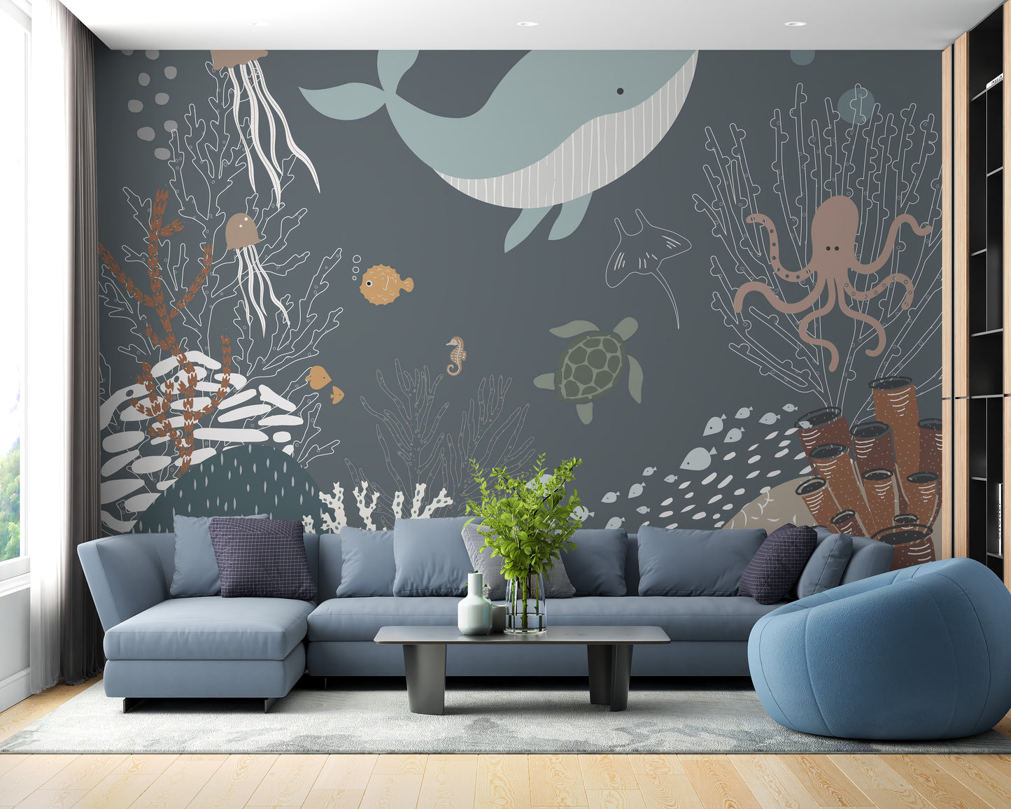 Underwater Aqua Animated Wallpaper Murals