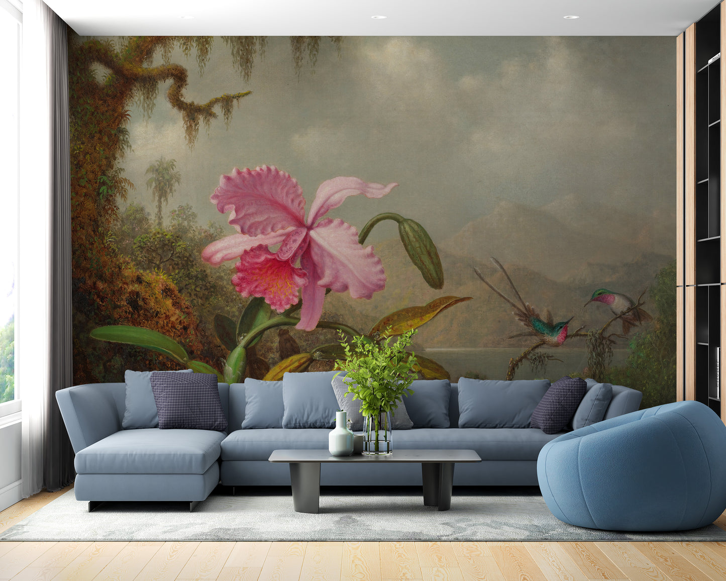 Pink Flower Wallpaper Mural