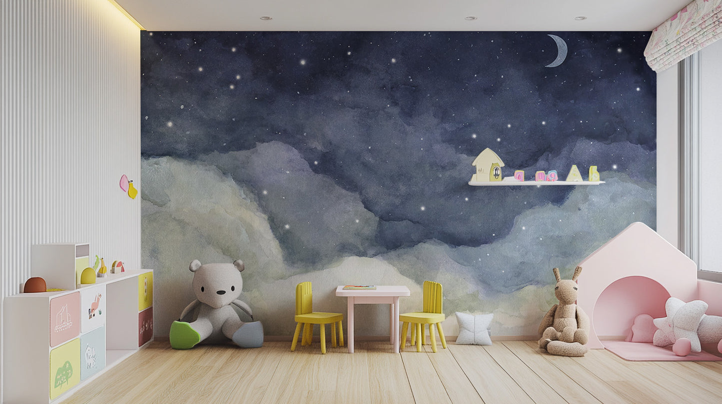 Stardust Veil wallpaper brings magic to kids rooms