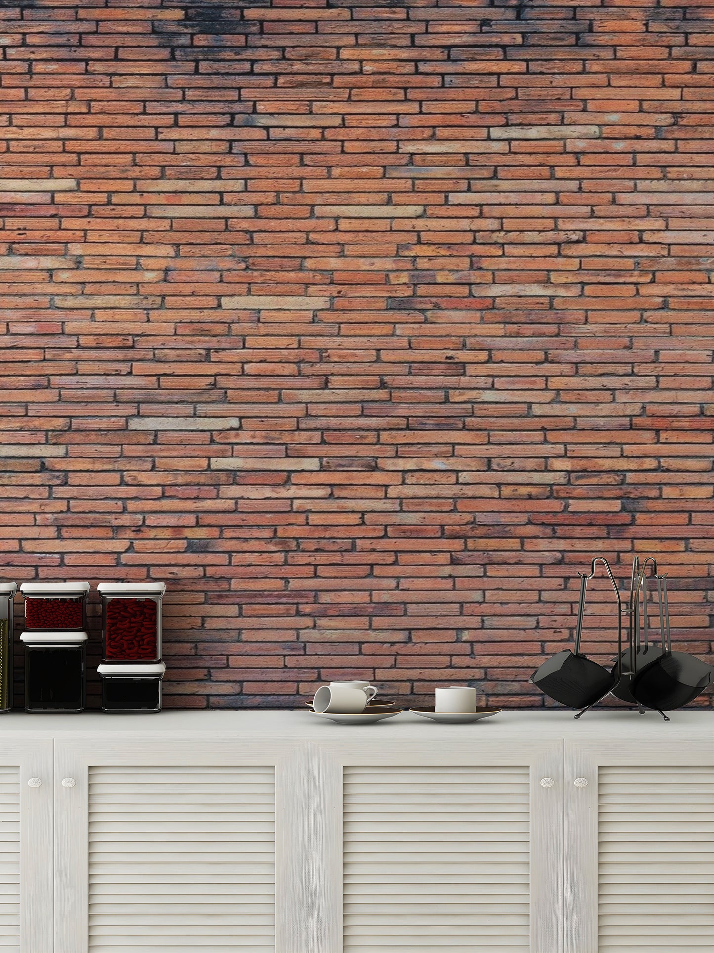 Red Brick Wallpaper Mural - Giffywalls