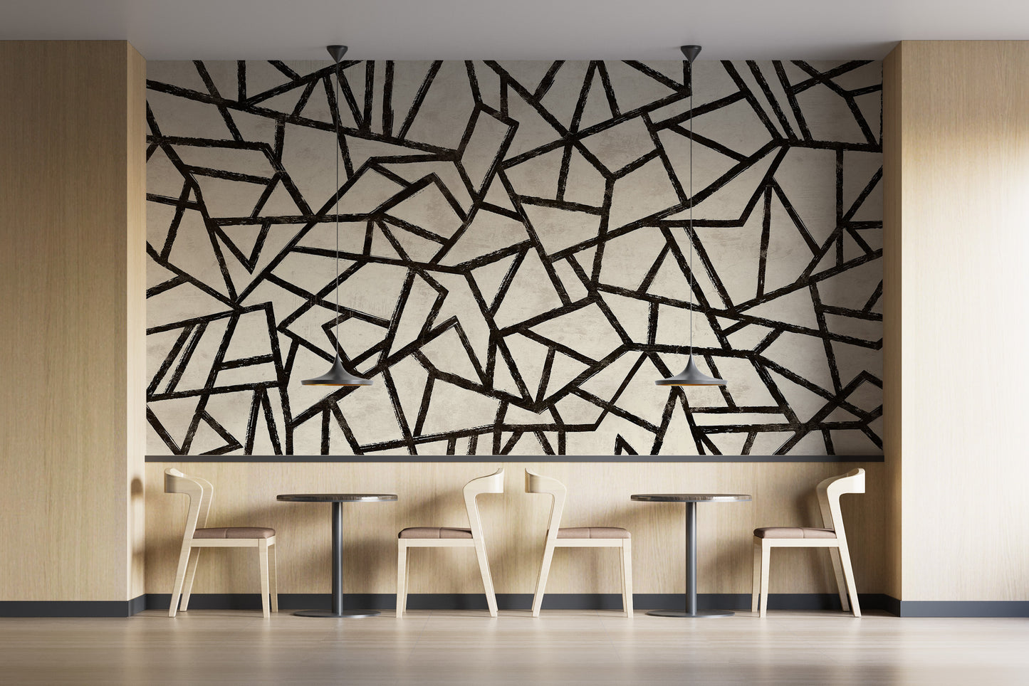 Geometric Pattern Wall Mural